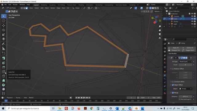 Создание снежинки в Blender. Урок первый - моделирование кристалла смотреть онлайн