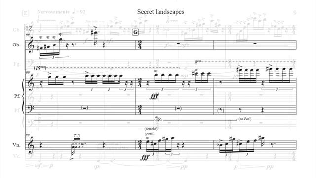 Umberto Bombardelli - "Secret landscapes" for oboe, bassoon, violin, cello and piano (2023) смотреть онлайн