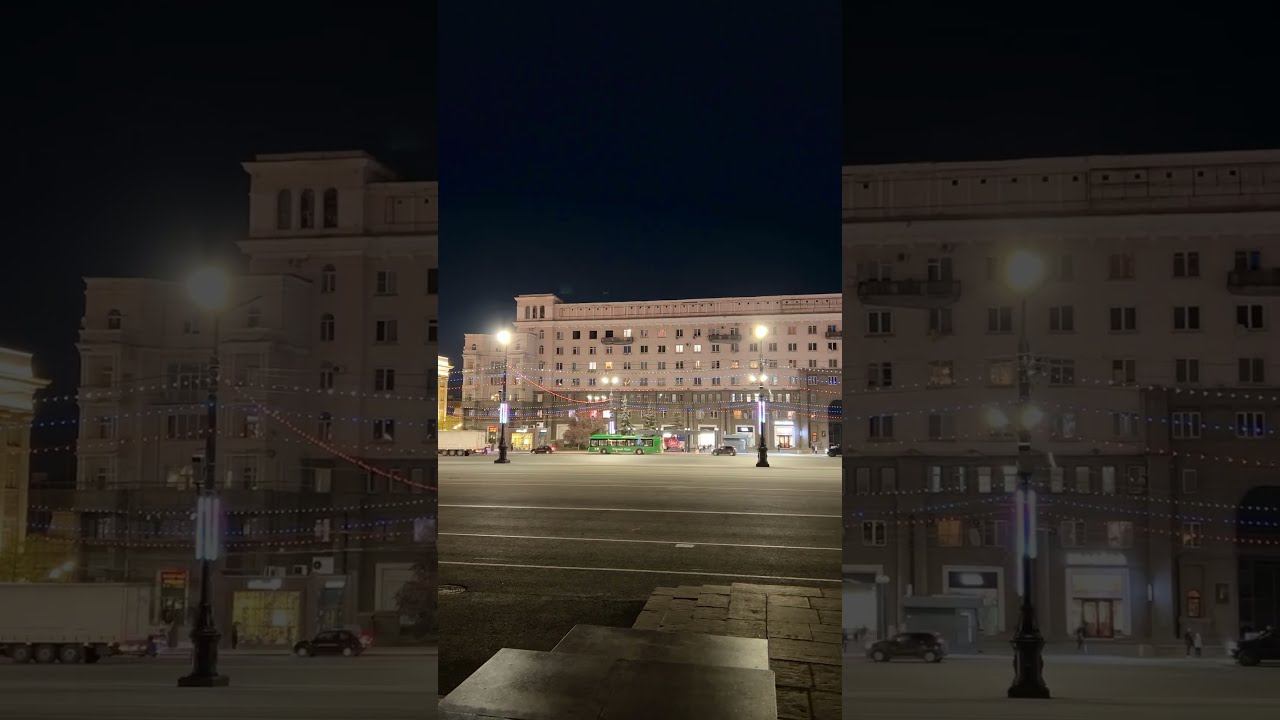 Челябинск, площадь Революции (вечер) смотреть онлайн
