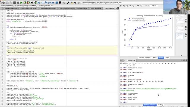 Classifying Reuters newswires using Tensorflow смотреть онлайн