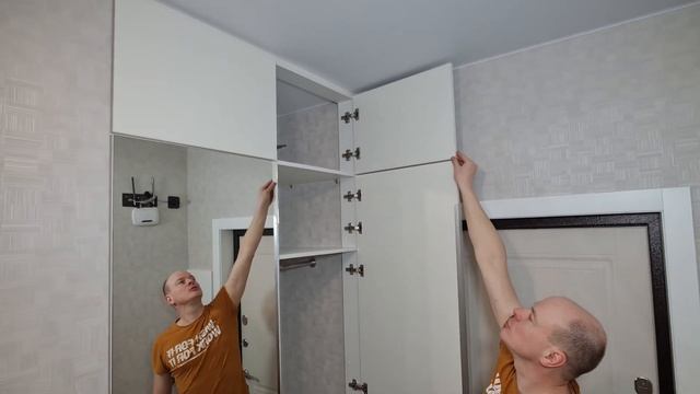 Распашной шкаф с зеркалами в прихожую смотреть онлайн