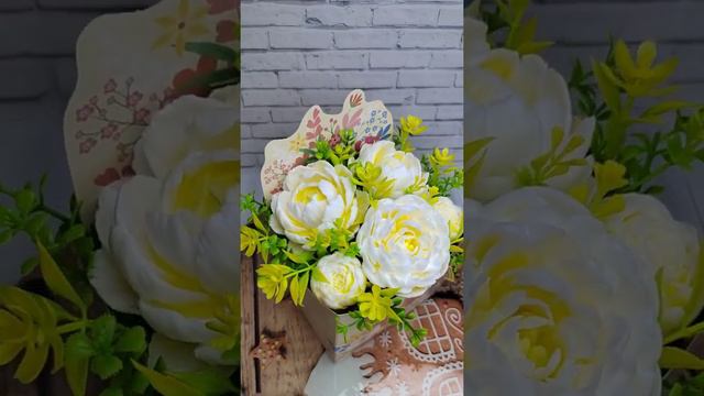 Букет пионов из мыла в коробке 💛 смотреть онлайн