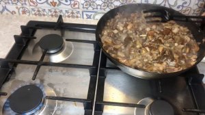 Опята жареные