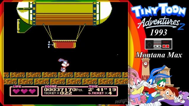 Tiny Toon Adventures 2 - Trouble in Wackyland - All Bosses (No Damage) + Ending // NES смотреть онлайн