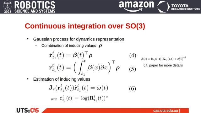RSS 2021, Spotlight Talk 42: Continuous Integration over SO(3) for IMU Preintegration смотреть онлайн