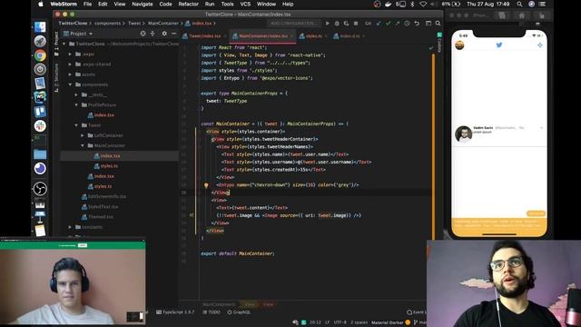 Build a Twitter Clone in React Native for Beginners ? Live ? смотреть онлайн
