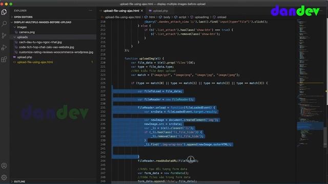 upload ảnh sử dụng ajax với php | dandev смотреть онлайн
