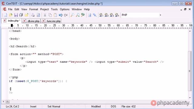 PHP Search Engine for a Database 195 Part 2 смотреть онлайн