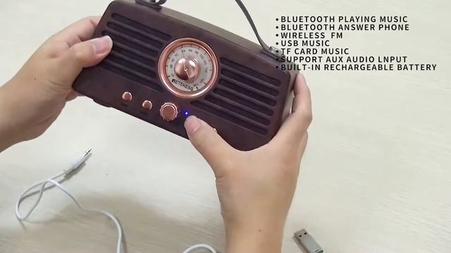 Retekess TR607 Classical Retro FM Radio смотреть онлайн