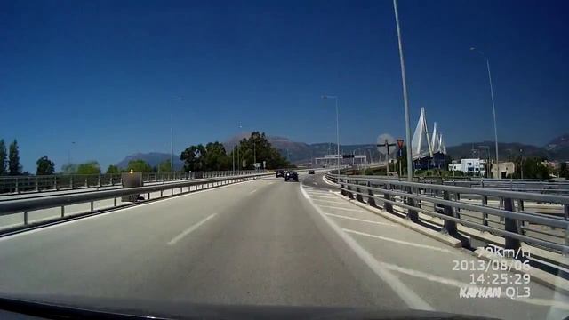Roads of Greece Patra Rio-Antirio Bridge - Дороги Греции Патры Мост Рио Антирио смотреть онлайн