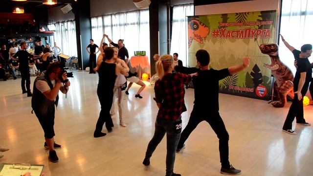 ХАСТЛ, Пурга 2018, ProAm Beginner партнерши, 14 финала, заход 1 танец 2 смотреть онлайн