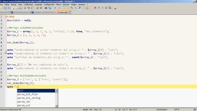 4 - Tutorial de PHP7 - Arrays смотреть онлайн