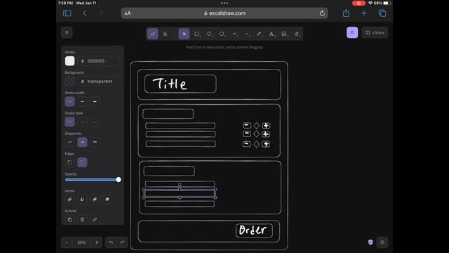Designing UI Components With Excalidraw (...and Why Life Feels Absurd)