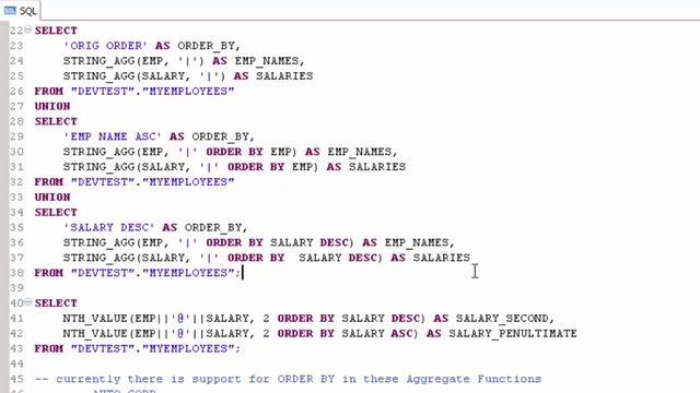 SAP HANA Academy - SAP HANA SQL Functions: Order By in Aggregate Functions [SPS 10] смотреть онлайн
