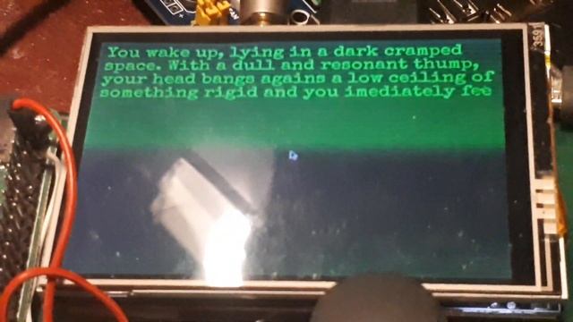 A sci fi text based handehld console game made with PyGame running on RpI Compute Module 3+ смотреть онлайн