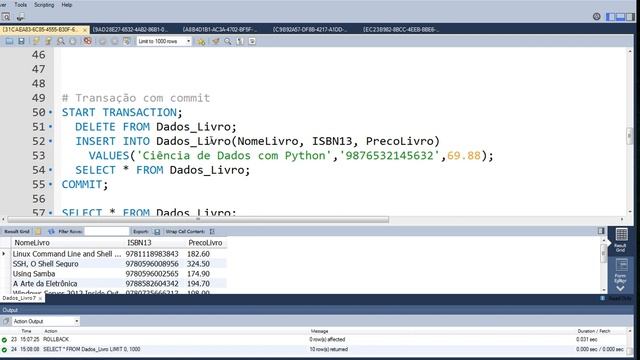 Transações no MySQL - COMMIT e ROLLBACK смотреть онлайн