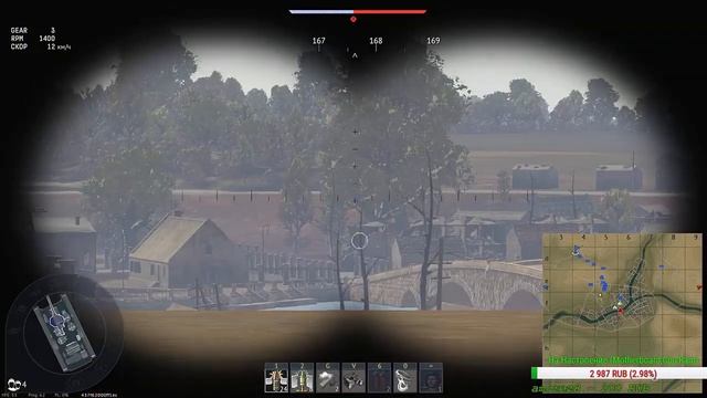 Пожилой Киберспортсмен Потеет в Рандоме. Связь Teamspeak. КПД 70+ РБ. War Thunder смотреть онлайн