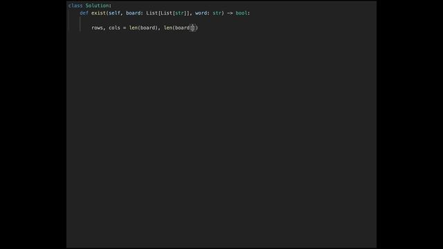 Word Search - LeetCode #79 with python programming смотреть онлайн