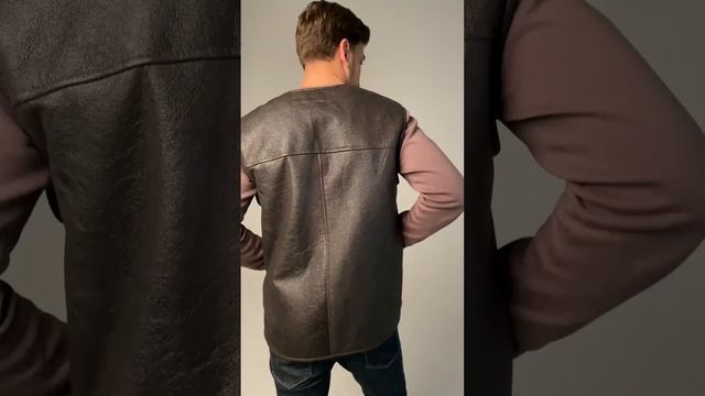 Рабочий жилет из натуральной овчины смотреть онлайн