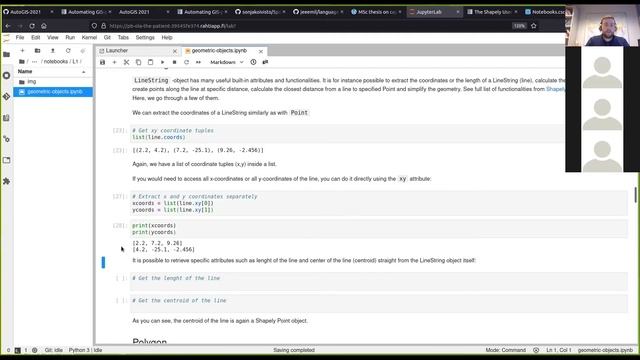 AutoGIS 2021 Lesson 1.2 - Shapely and geometric objects смотреть онлайн