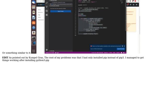 Ubuntu: How to set vs code for python3? смотреть онлайн