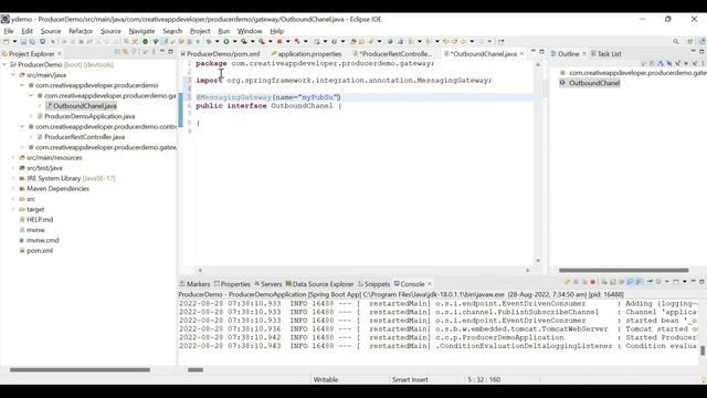 spring boot pubsub example || Google Pub/Sub Produce with Spring boot || Example from scratch смотреть онлайн