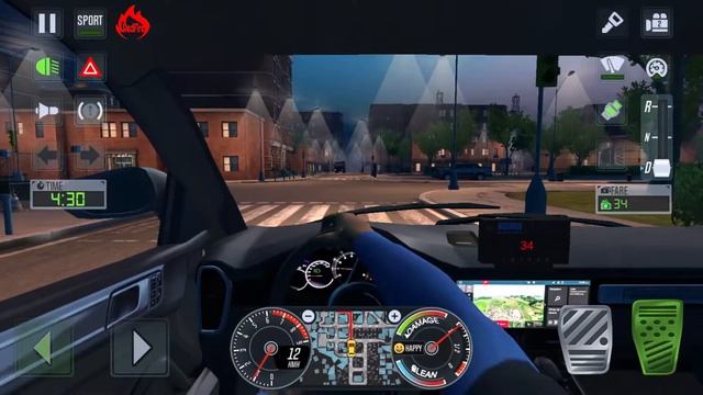 Taxi Sim 2020 (Part 15) - Night New York City - Taxi simulator games смотреть онлайн