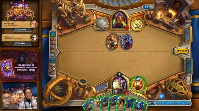 Yogg-Saron, Hope's End Animations and Abilities - Hearthstone Whispers of the Old Gods смотреть онлайн