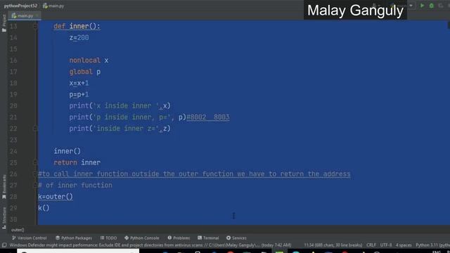 Python class 13 global, nonlocal, Recursion, Comprehension Techniques смотреть онлайн