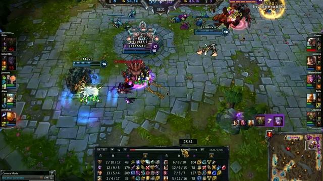 League Of Legends Xin Zhao 250 Hp Triple Kill смотреть онлайн