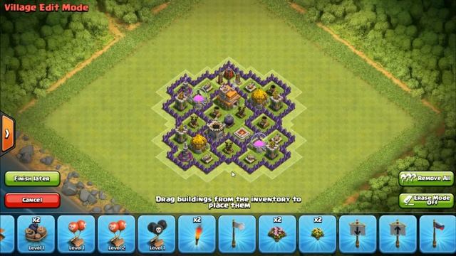 [Clash Of Clans] Фарм база 7 тх с 3 пво смотреть онлайн