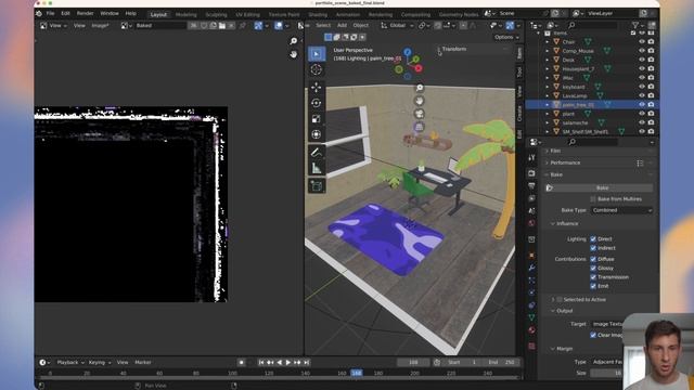 Build a 3D Portfolio with React Three Fiber - Blender Baking смотреть онлайн