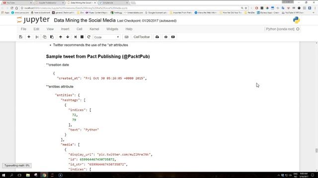 Mining Twitter with Python : 3 - The structure of a tweet смотреть онлайн