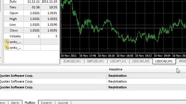 Stream free for forex and stock tick data with Metatrader 4 MQL to CSV text file for MATLAB plots смотреть онлайн