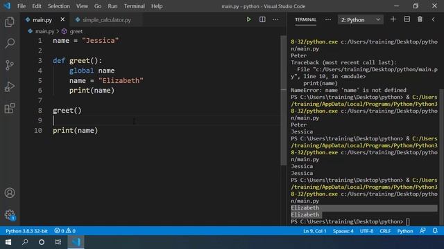 Learn Python - Variable Scopes смотреть онлайн
