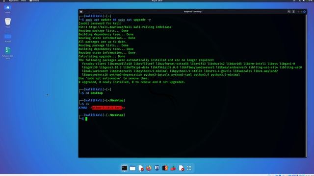 شرح تثبيت لغة بايثون على نظام كالي لينكس | How to install Python on Kali Linux 2022 смотреть онлайн