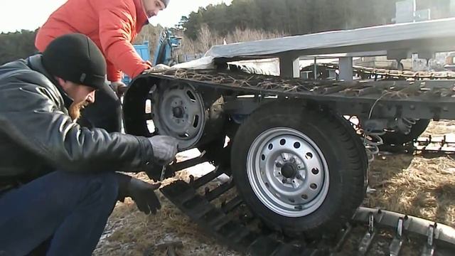 Установка гусениц на автомобиль. Вездеход ТСН 74 смотреть онлайн