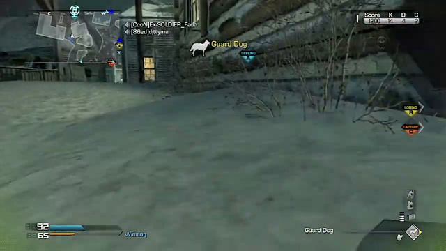 Call of Duty Ghosts - FP6 Shotgun Gameplay Commentary - Whiteout - Domination - SDTV vs HDTV смотреть онлайн