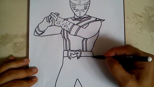 COMO DIBUJAR POWER RANGER MYSTIC FORCE - ROJO / how to draw power ranger mystic force - red смотреть онлайн