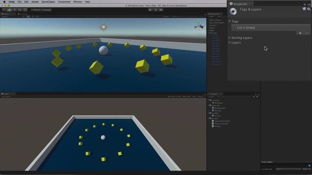 Unity 5 |Roll a Ball game| Tutorial: 6/8׃ Сбор предметов (Русская озвучка) смотреть онлайн
