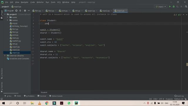 Self() Method in Class (OOPS) | Python Tutorials for Beginners in Hindi | Part-53 | #Python смотреть онлайн
