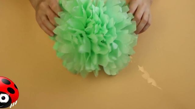 DIY Помпоны из салфеток / Декор комнаты СВОИМИ РУКАМИ / Мастер класс ? Afinka