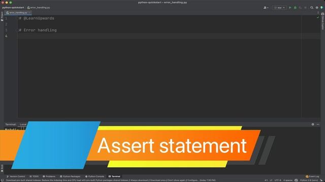 Python error handling quick start for beginners смотреть онлайн
