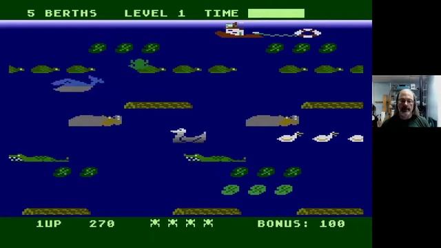 Atari 8-Bit Game Play, Frogger II: ThreeeDeep смотреть онлайн
