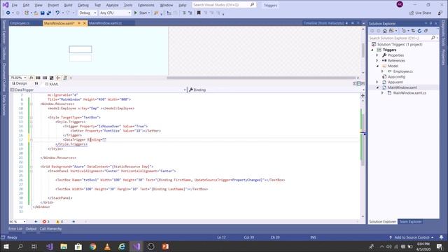 Triggers in WPF смотреть онлайн