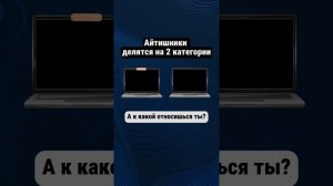 Айтишники делятся на 2 категории 💻 #myitcareer