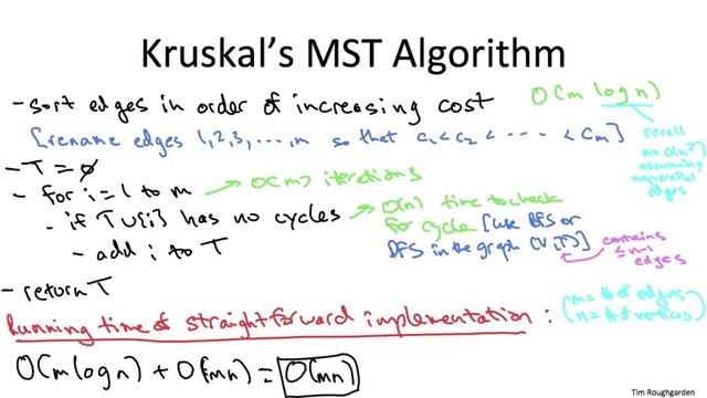 6 3 Implementing Kruskal 's Algorithm via Union Find I 9 min смотреть онлайн