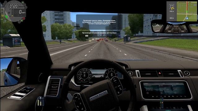 City Car Driving Таксую на Range Rover Sport SVR