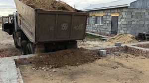 обратная засыпка грунт во внутрь фундамента
