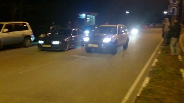 subaru forester 2.5 sti vs BMW 4.4 (QQD-377 -- LLD-779) смотреть онлайн